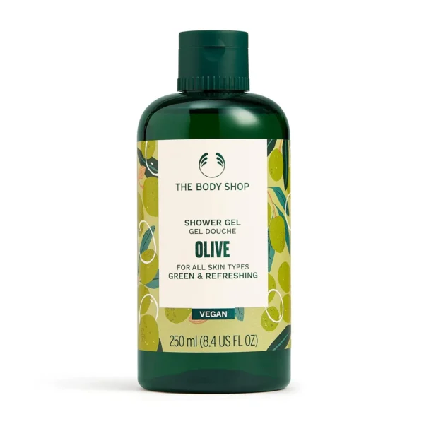 The Body Shop Olive Bath Shower Gel, 250 ML - All Skin Types | Cleanse & Refresh |Vegan